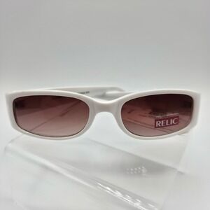 Relic Queen Victoria Sunglasses Women One Size White New Rectangular WS2054 200